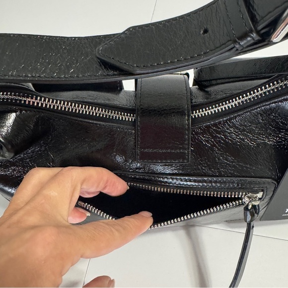 The Kooples Amelia Bag Designed by Amelia Gray Black Patent Leather Md in Italy - Picture 16 of 16